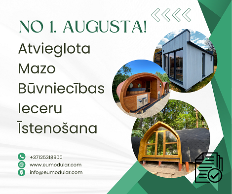 Ar grozījumiem Ēku būvnoteikumos atvieglota mazo būvniecības ieceru īstenošana.