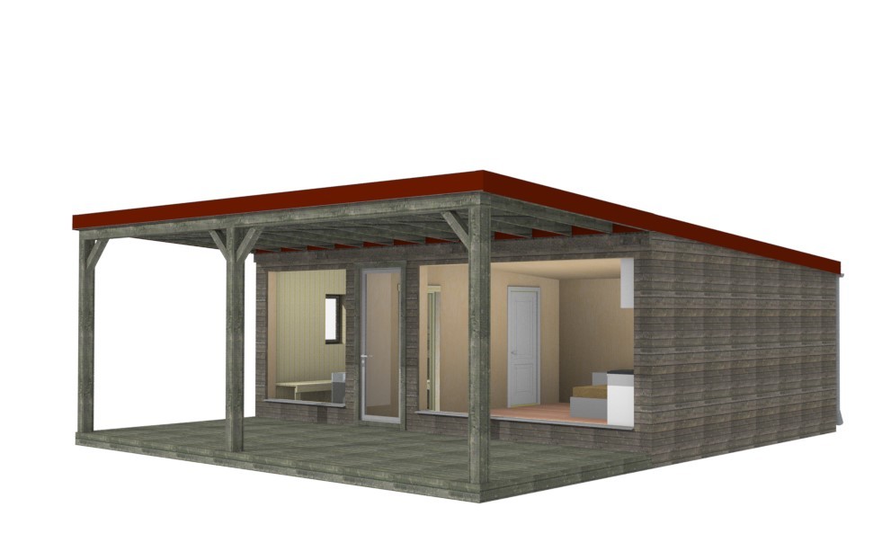 Insulated sauna house