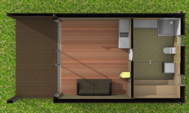Insulated sauna house-Camping House