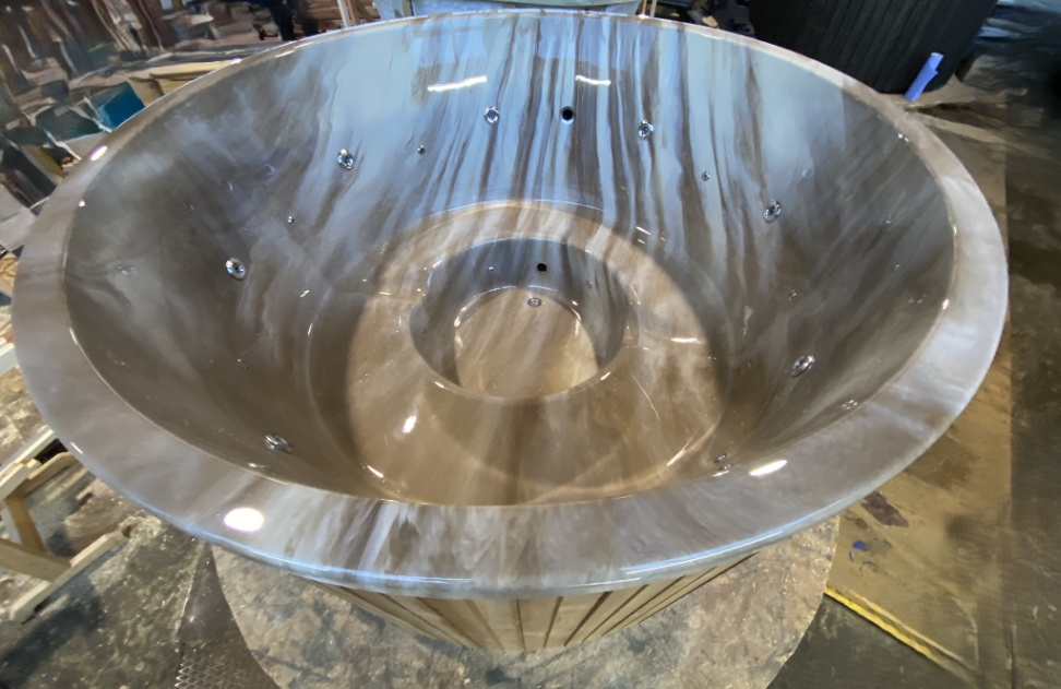Acrylic shell hot tub - OSLO
