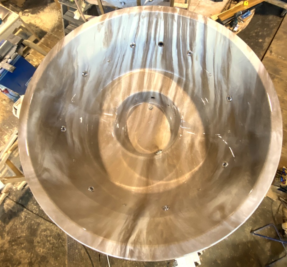 Acrylic hot tub classic OUT with heat pump
