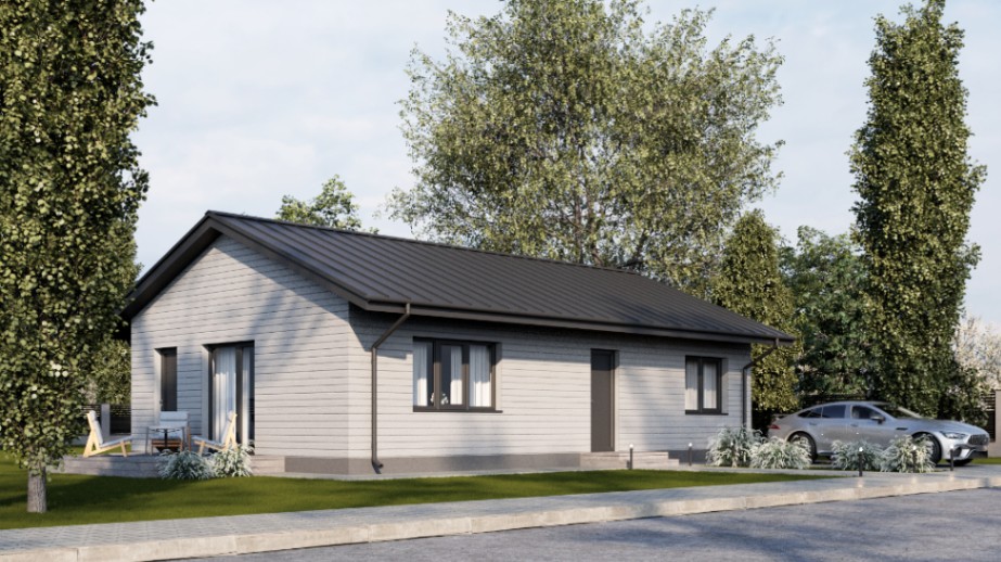 Vienstāvu dzīvojamā māja ar terasi- 101