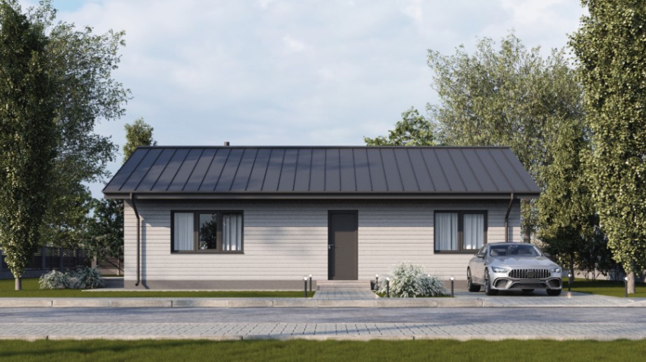 Vienstāvu dzīvojamā māja ar terasi- 101