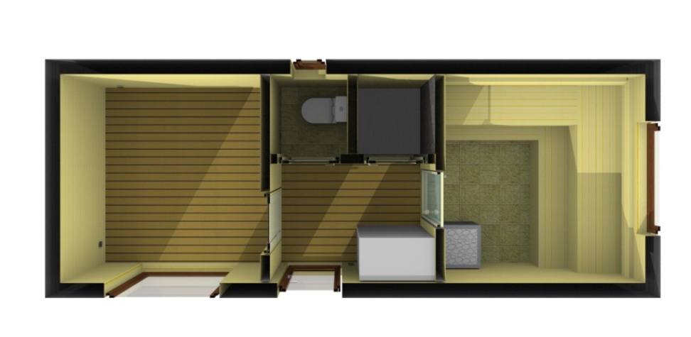 Insulated sauna house - JUTA
