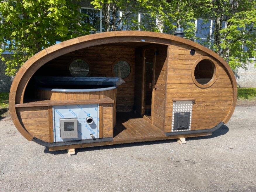 Sauna with hot tub - Hobbit house