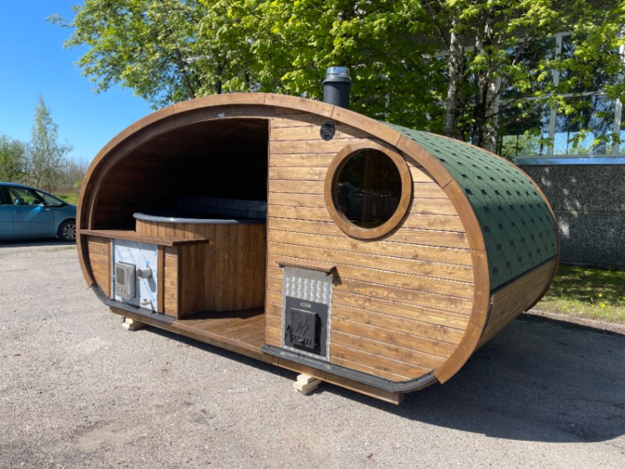 Sauna with hot tub - Hobbit house