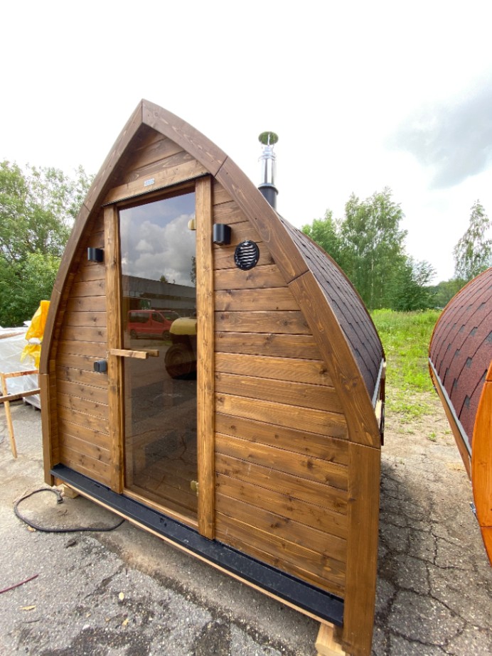 attēls, kurā attēlota koka moduļu māja