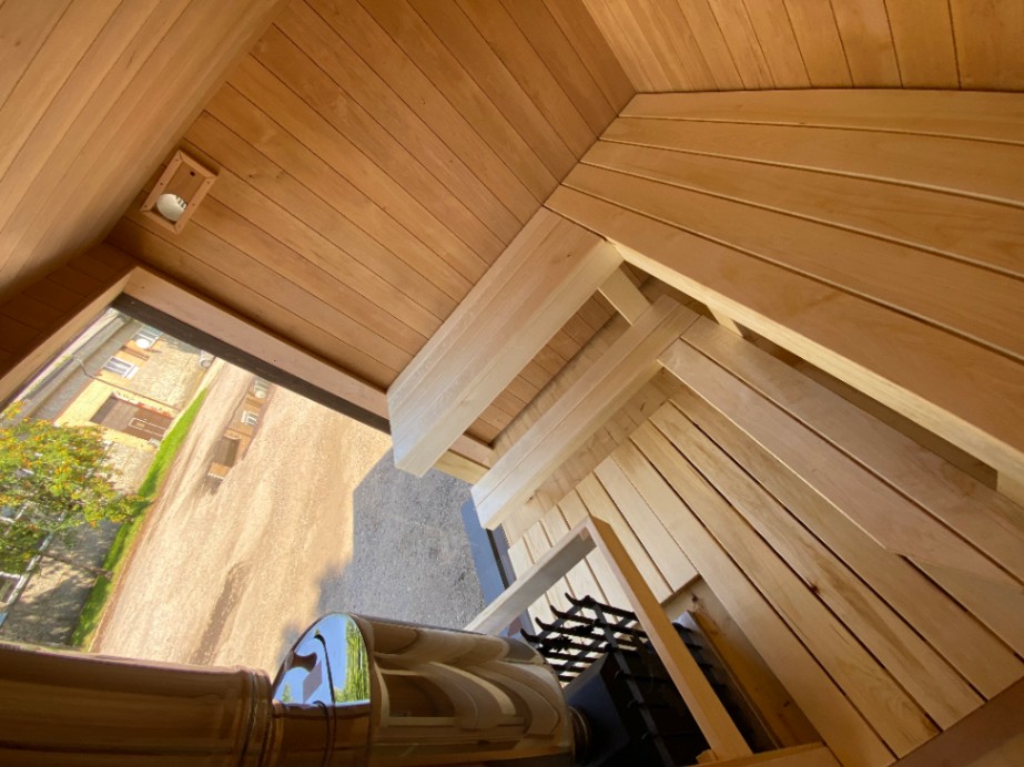 Insulated sauna house